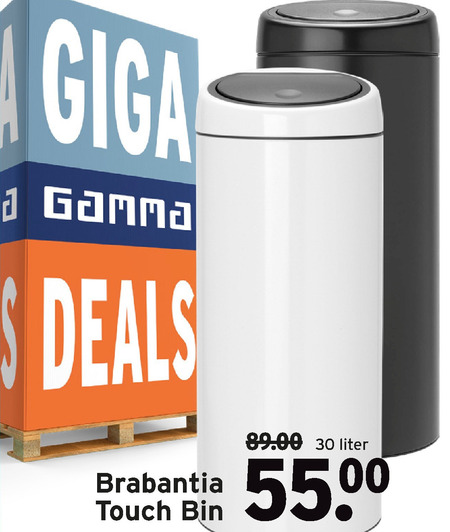 absorptie Hoorzitting Kinderpaleis Brabantia afvalemmer folder aanbieding bij Gamma - details