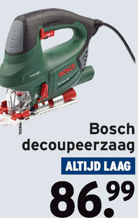 Bosch   decoupeerzaag folder aanbieding bij  Gamma - details