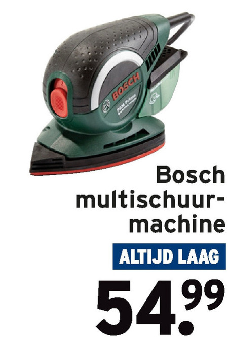 Bosch   schuurmachine folder aanbieding bij  Gamma - details