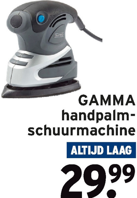 Gamma Huismerk   schuurmachine folder aanbieding bij  Gamma - details