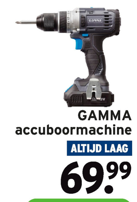 Gamma Huismerk   accuboormachine folder aanbieding bij  Gamma - details