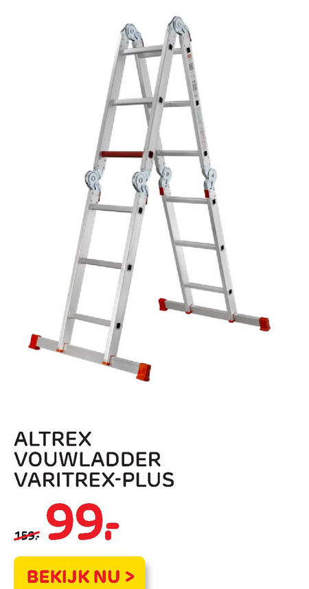 Altrex   vouwladder folder aanbieding bij  Praxis - details