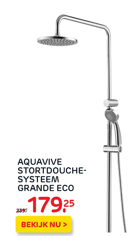 Aquavive   stortdoucheset folder aanbieding bij  Praxis - details