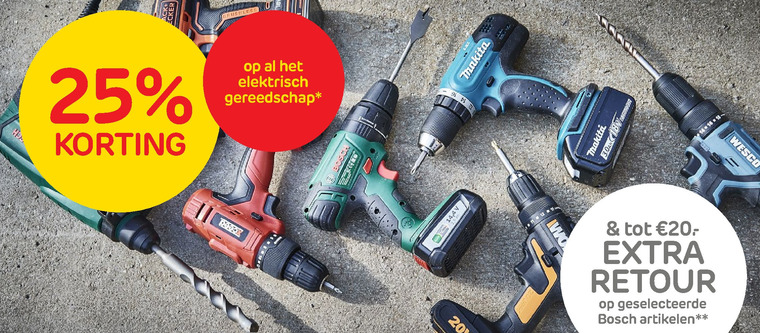 Alle merken   electrisch gereedschap folder aanbieding bij  Praxis - details