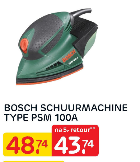 Bosch   schuurmachine folder aanbieding bij  Praxis - details