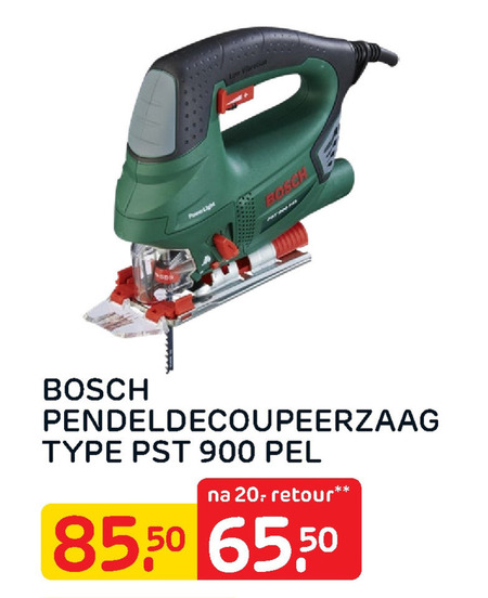 Bosch   decoupeerzaag folder aanbieding bij  Praxis - details