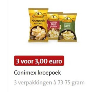 Conimex   kroepoek folder aanbieding bij  Jumbo - details