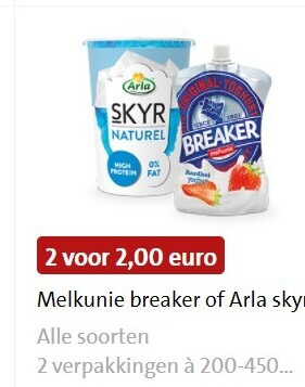 Arla   zuivelsnack, yoghurt folder aanbieding bij  Jumbo - details