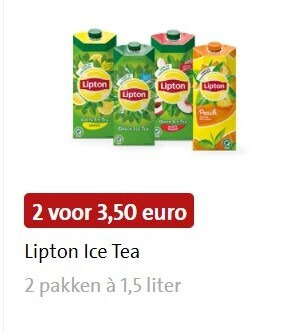 Lipton   ice tea folder aanbieding bij  Jumbo - details