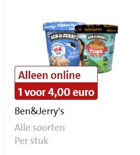 Ben and Jerrys   ijsspecialiteit folder aanbieding bij  Jumbo - details