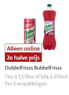 Bubbelfrisss   fruitdrank, frisdrank folder aanbieding bij  Jumbo - details