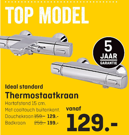 Ideal Standard   douchekraan, thermostaatkraan folder aanbieding bij  Hubo - details