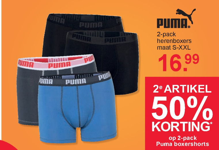 puma heren boxers aanbieding