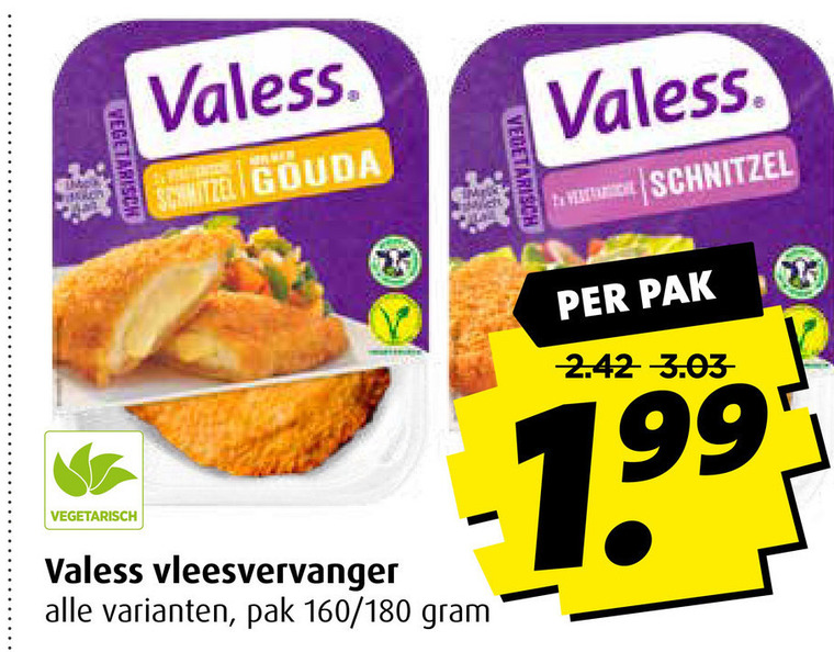 Valess   vegetarisch folder aanbieding bij  Boni - details