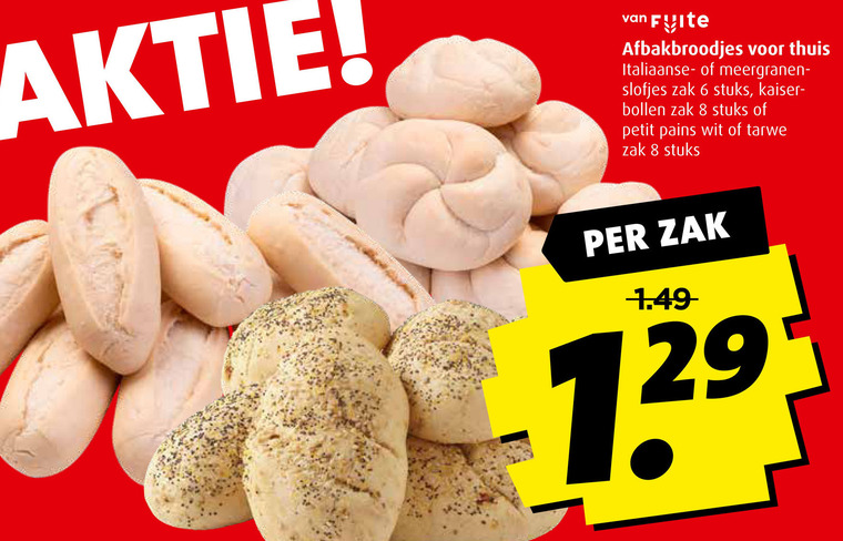 Fuite   petit pain, broodjes folder aanbieding bij  Boni - details