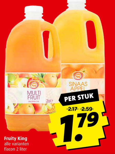 Fruity King   fruitdrank folder aanbieding bij  Boni - details