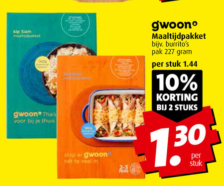 Gwoon   maaltijdmix folder aanbieding bij  Boni - details