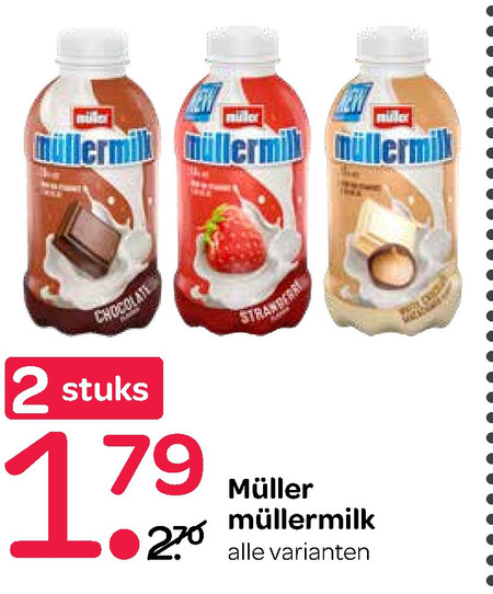 Mullermilk   chocolademelk folder aanbieding bij  Spar - details