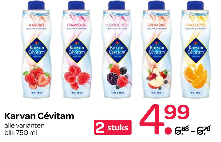 Karvan Cevitam   limonadesiroop folder aanbieding bij  Spar - details