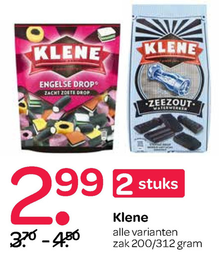 Klene   drop folder aanbieding bij  Spar - details