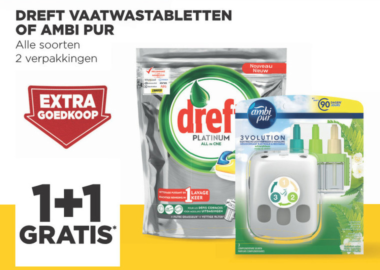 Dreft   luchtverfrisser, vaatwasmiddel folder aanbieding bij  Jumbo - details