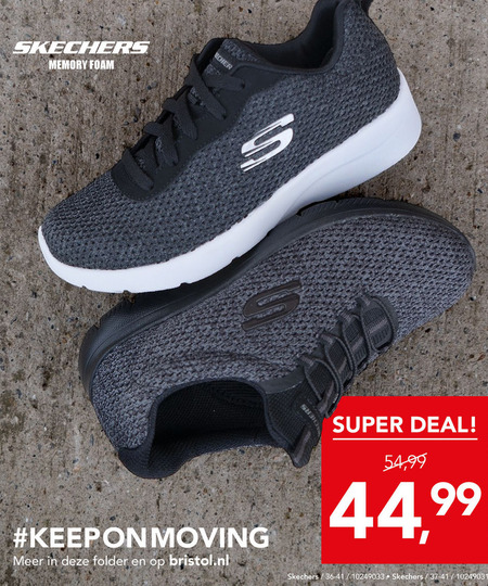 Skechers   dames sneakers folder aanbieding bij  Bristol - details