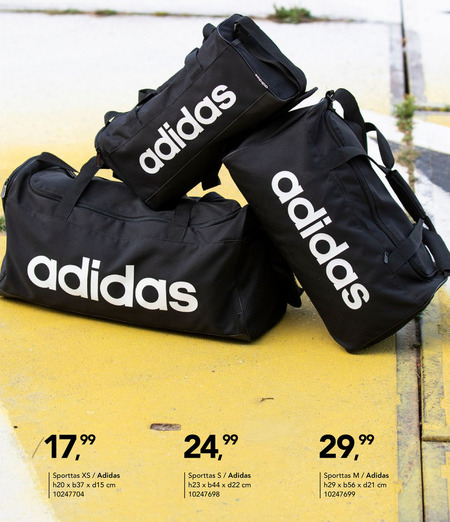 Adidas   sporttas folder aanbieding bij  Bristol - details