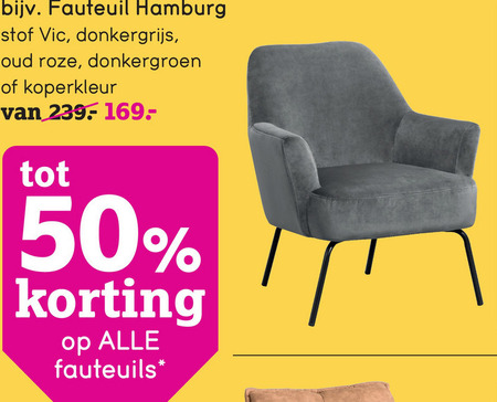 meubilair Oprecht Relatieve grootte fauteuil folder aanbieding bij Leenbakker - details