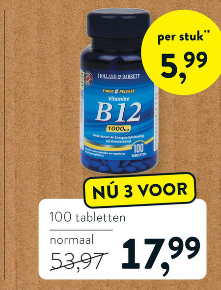 Holland and Barrett   vitamine folder aanbieding bij  Holland & Barrett - details