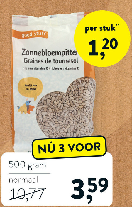 Holland and Barrett   zonnebloempitten folder aanbieding bij  Holland & Barrett - details