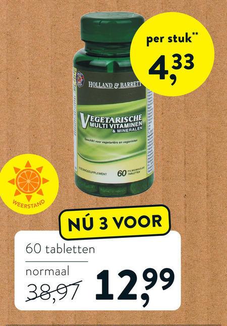 Holland and Barrett   multivitaminen folder aanbieding bij  Holland & Barrett - details