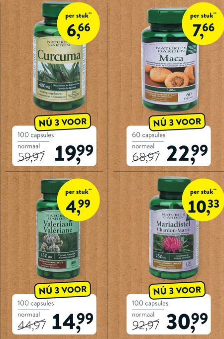 Natures Garden   voedingssupplement folder aanbieding bij  Holland & Barrett - details