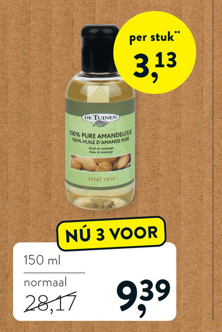 De Tuinen Huismerk   huidolie folder aanbieding bij  Holland & Barrett - details