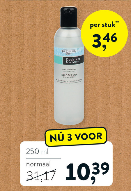 De Tuinen Huismerk   shampoo folder aanbieding bij  Holland & Barrett - details