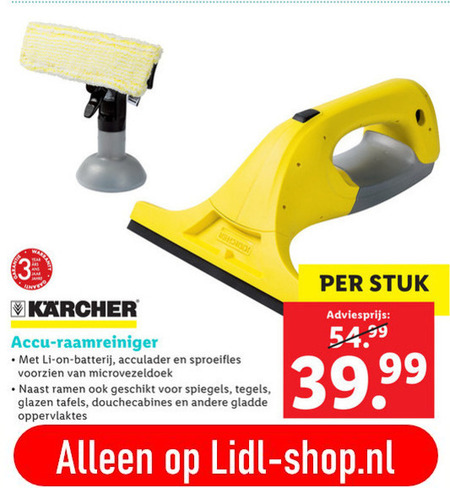 Karcher   ramenwasmachine folder aanbieding bij  Lidl - details