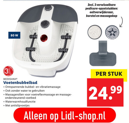 Medisana   voetenbad folder aanbieding bij  Lidl - details