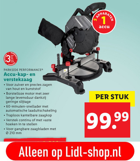 Parkside   afkortzaag, verstekzaag folder aanbieding bij  Lidl - details