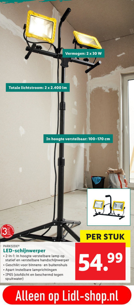 Onderdrukking veteraan Gastheer van bouwlamp folder aanbieding bij Lidl - details