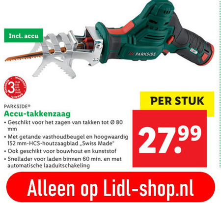 Parkside folder aanbieding bij Lidl