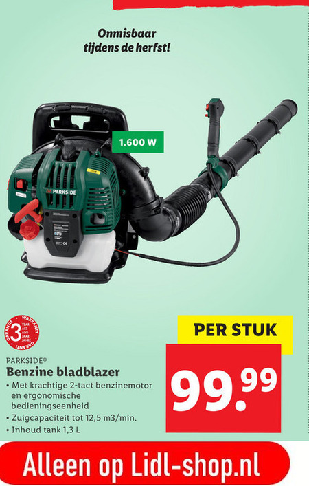 Parkside   bladblazer folder aanbieding bij  Lidl - details