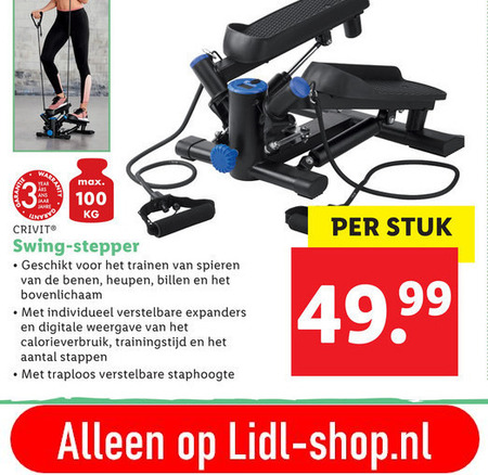 Crivit sports   swingstepper folder aanbieding bij  Lidl - details