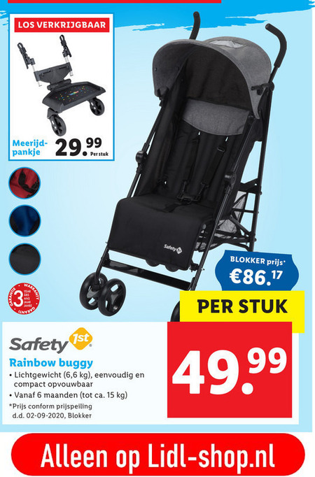 Groet combinatie Marco Polo buggy folder aanbieding bij Lidl - details