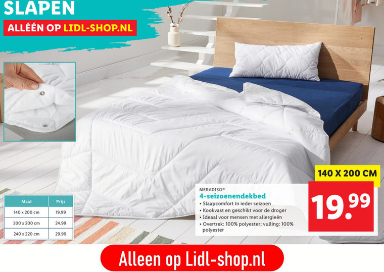 Meradiso   dekbedovertrek folder aanbieding bij  Lidl - details