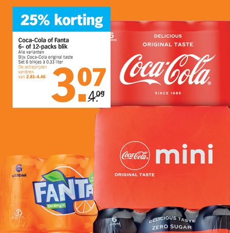 Fanta   cola, frisdrank folder aanbieding bij  Albert Heijn - details