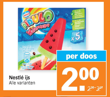 Nestle   waterijs, ijslollies folder aanbieding bij  Albert Heijn - details