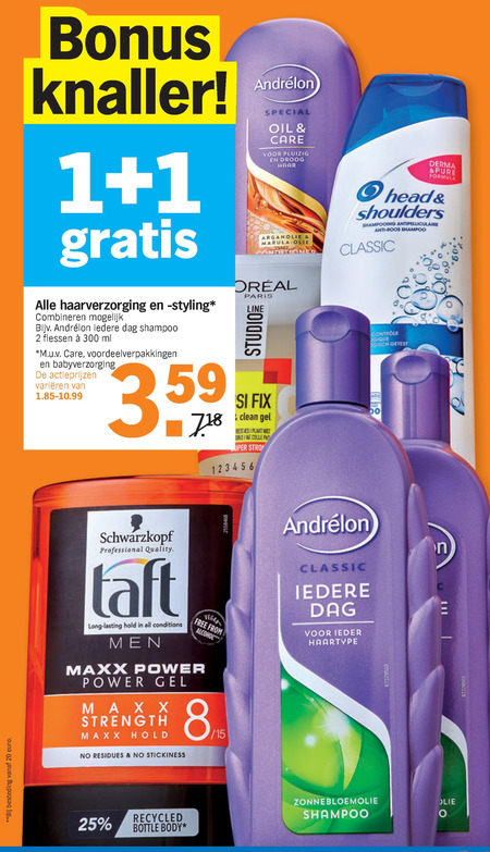 Alle merken   haargel, conditioner folder aanbieding bij  Albert Heijn - details