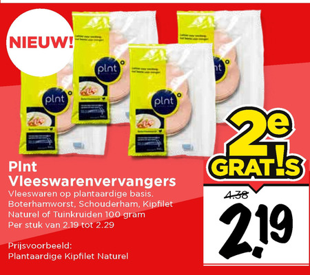 Plnt   vegetarisch folder aanbieding bij  Vomar - details