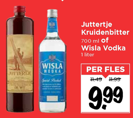 Juttertje   kruidenbitter, wodka folder aanbieding bij  Vomar - details