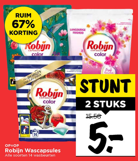 Robijn   wasmiddel folder aanbieding bij  Vomar - details