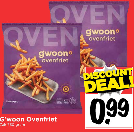 Gwoon   patat folder aanbieding bij  Vomar - details